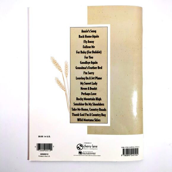 The Best of John Denver Sheet Music Easy Piano Song Book Cherry Lane Music - Picture 5 of 5